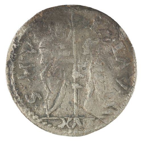 32 - Venetian Soldino. Type 3 with Doge holding banner and kneeling before St Mark on obv. Standing figur... 