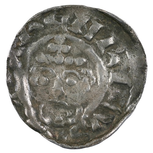 2 - Henry II, Penny. Short cross coinage (1180 - 1189). Class 1c, London, Ravi (RAVI ON LVNDE). Slightly... 