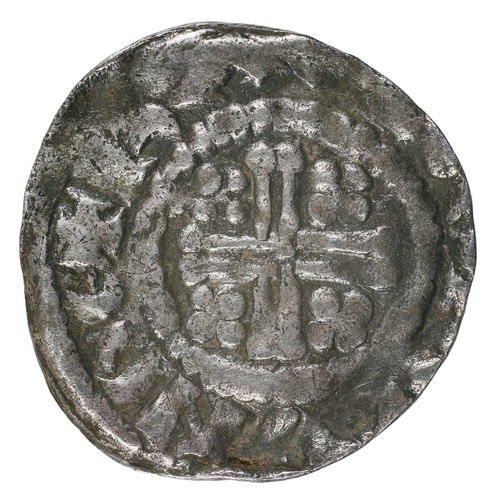 2 - Henry II, Penny. Short cross coinage (1180 - 1189). Class 1c, London, Ravi (RAVI ON LVNDE). Slightly... 