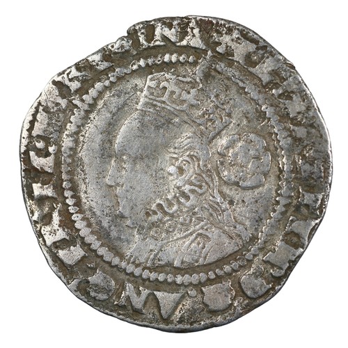 23 - Elizabeth I, Threepence. 1575. mm eglantine. Nice clear portrait. GF (S2566)