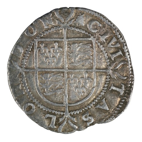 26 - Elizabeth I, Half Groat. Sixth Issue (1582-1600). Without rose or date and 2 pellets behind bust. mm... 