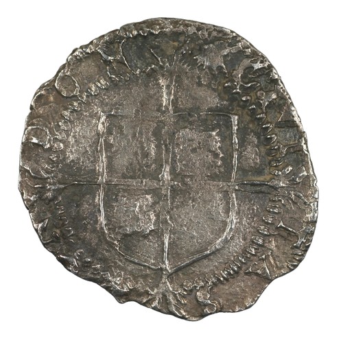 29 - Elizabeth I, Penny. No rose or date. mm emine. Fine (S2570)