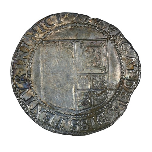 34 - James I, Shilling. 1603-4, First coinage. Shiliing. Second bust with beard merging with collar and w... 