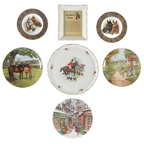 16 - Collection of 7 Decorative Plates. Includes:
'The Horses Prayer' 
2 x FR Gray & Sons Ltd
Spode 'The ... 