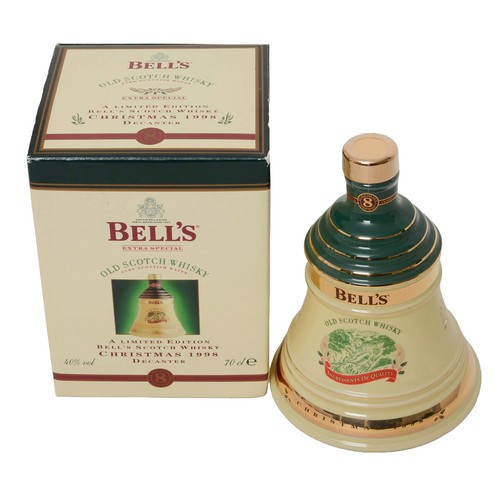 84 - Bell's Scotch Whisky Decanter - Christmas 1998. Sealed and boxed.