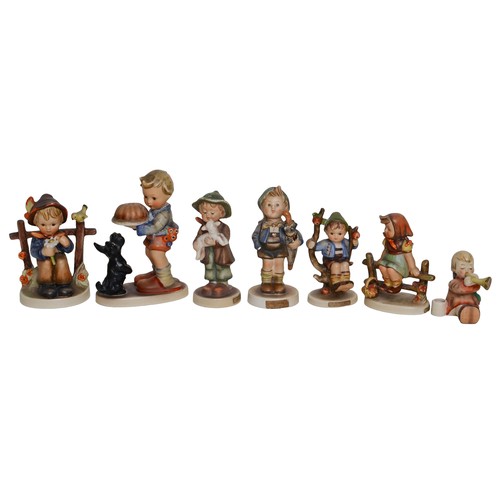 47 - Collection of 7 Hummel Figures. As found with some with damage/repairs