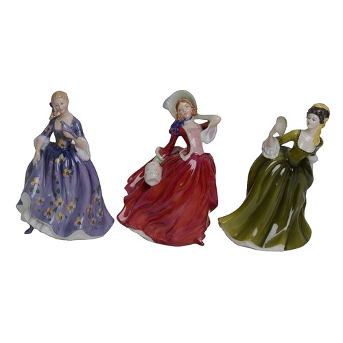 27 - Three Doulton Lady Figurines including:
Autumn Breezes
Nicola
Simone