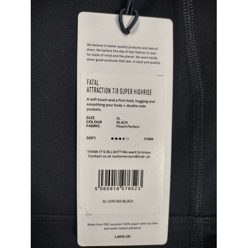 133 - Two Pairs of Black Ladies Sports Leggings:
1 - Brand new with tags. LNDR Fatal Attraction 7/8 Super ... 