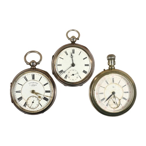 116 - Collection of Three Open Face Pocket Watches including:
1 x English Lever by Richman Leeds. Chester,... 