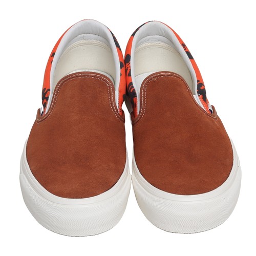 160 - Vans Vault OG Classic Slip-on. Modernica Leather Brown and Hawaiian. UK size 9. Brand new and boxed.