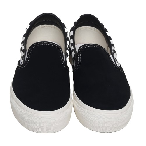 161 - Vans Vault OG Classic Slip-On. Modernica Black & Checkerboard. UK size 9. Brand new and boxed.