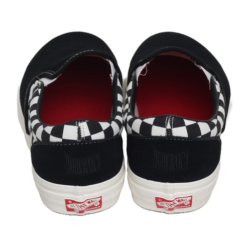 161 - Vans Vault OG Classic Slip-On. Modernica Black & Checkerboard. UK size 9. Brand new and boxed.