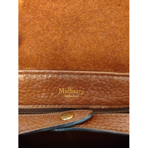 145 - Mulberry Mini Bayswater Backpack. Brown. Pre-loved, very good condition.