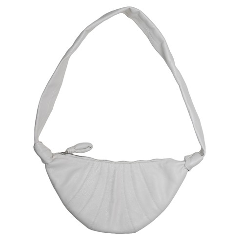 147 - Lemaire Croissant Shoulder Bag. White. Pre-loved, very good condition.