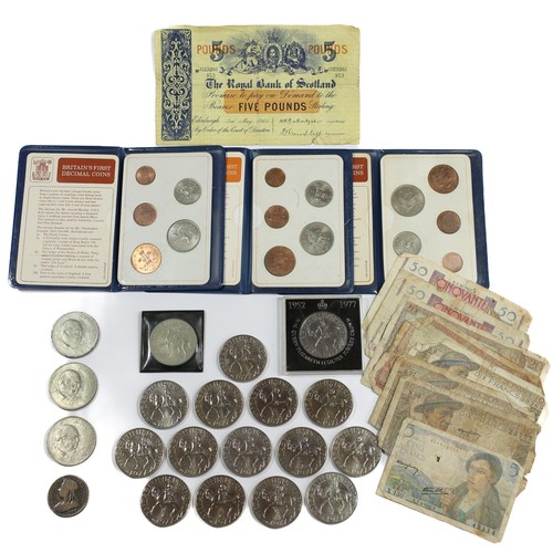 178 - Assorted Coins and Bank Notes.