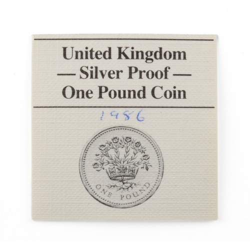 193 - Elizabeth II Silver Proof One Pound Coin. 1986. (S4332) FDC.