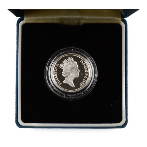 194 - Elizabeth II Silver Proof One Pound Coin. 1990. (S4331) FDC.