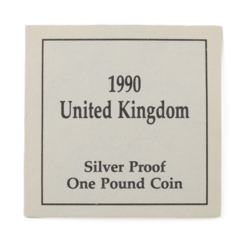 194 - Elizabeth II Silver Proof One Pound Coin. 1990. (S4331) FDC.