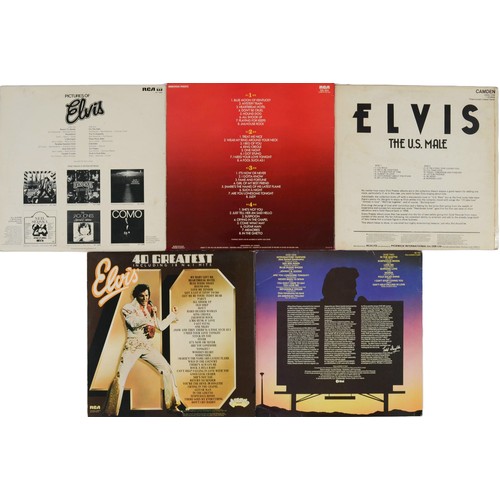 11 - Collection of 5 Elvis LPs

Includes: Elvis At His Best - SDL 004, 40 Greatest Hits - ADEP 12, The Ul... 