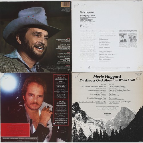 53 - Collection of 4 Merle Haggard LPs

Includes: Swinging Doors - SM-2585, Going Where The Lonely - FE 3... 