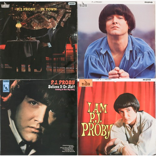 74 - Collection of 8 P.J. Proby LPs

Include: Believe It Or Not! - LBS83087, Phenomenon - LBL 83045, and ... 