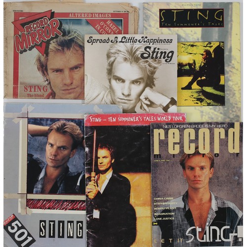 83 - Collection of Sting Ephemera

Includes:
1985 World Tour program sponsored by Levi's
Spread A Little ... 