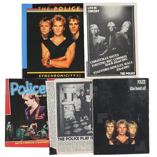 84 - Collection of The Police Ephemera

Includes:
Synchronicity '83 tour programme
Live In Concert 1980 -... 