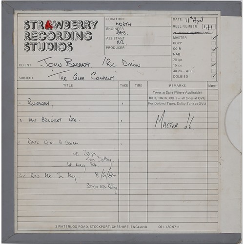 102 - John Barratt/Ric Dixon - The Glee Company - Reel-To-Reel Tape

Recorded at Strawberry Recording Stud... 