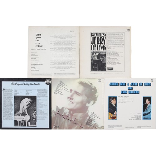 126 - Collection of 5 Jerry Lee Lewis LPs

Includes: Breathless - HA-S.8323,HAS 8323, Gon You On My Mind -... 