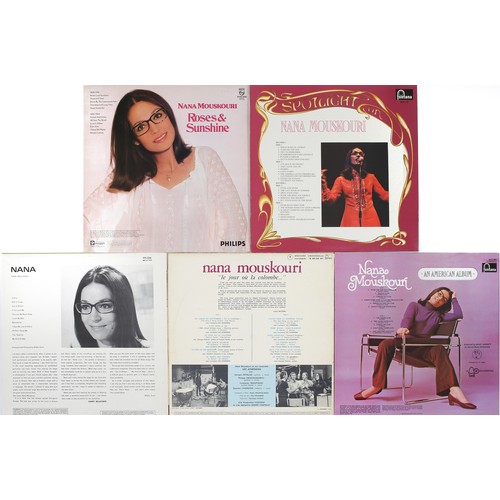 119 - Collection of 5 Nana Mouskouri LPs

Includes: Spotlight On Nana Mouskouri - 6641 197, Nana - STL 526... 