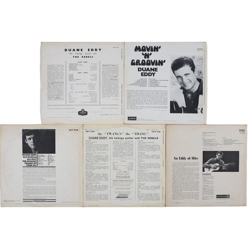 132 - Collection of 5 Duane Eddy LPs

Includes: Have 'Twangy' Guitar will Travel - HA-W 2160, HA-W.2160, T... 