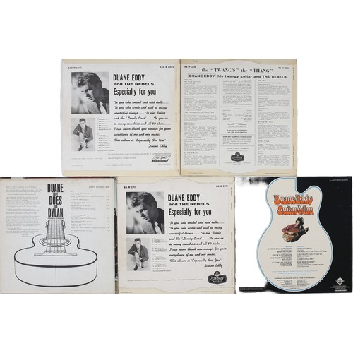 133 - Collection of 5 Duane Eddy LPs

Includes: Duane Eddy Does Bob Dylan - CPL 494, Especially For You (S... 