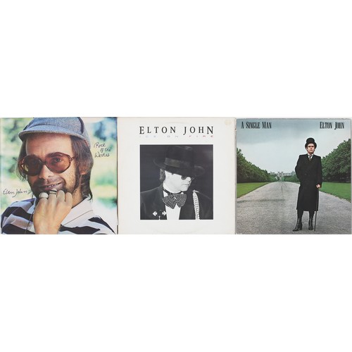 136 - Collection of 3 Elton John LPs

Includes: Rock of The Westies - DJLPH 464, A Single Man - MCA3065 an... 