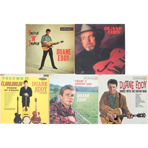 149 - Collection of 5 Duane Eddy LPs

Includes: Duane Eddy (US pressing) - ST-12567, Dance With The Guitar... 