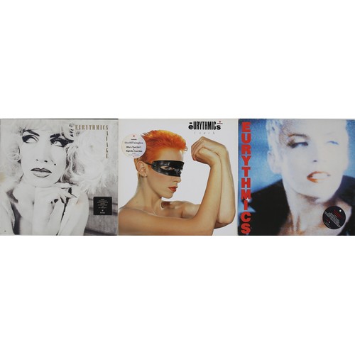 150 - Collection of 3 Eurythmics LPs

Includes: Be Yourself Tonight - PL 70711, Touch - PL 70109 and Savag... 