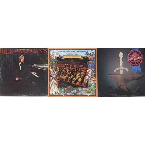 154 - Collection of 7 Rick Wakeman LPs

Includes: The Myths And Legends Of King Arthur And The Knights Of ... 