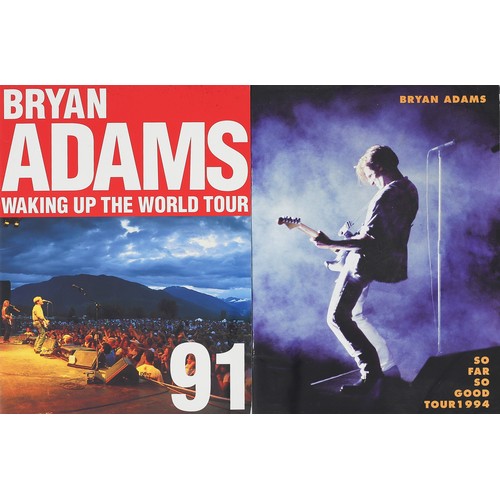 197 - Bryan Adams Ephemera

2 Concert programmes: Waking Up The World Tour '91 and So Far So Good Tour '94