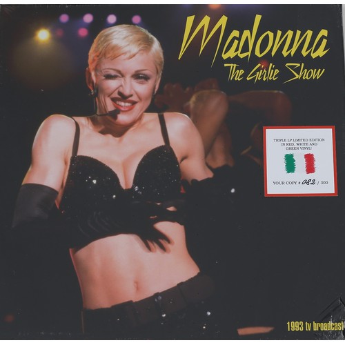 189 - Madonna - The Girlie Show 1993 TV Broadcast

2018 release, No. 82 of 500, 3x LP set, limited edition... 