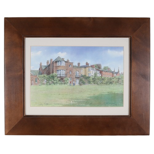 49 - Limited Edition Framed Print of 'Garden at 8 South Bailey' in Durham by Dennis Roxby Bott. no 248/50... 