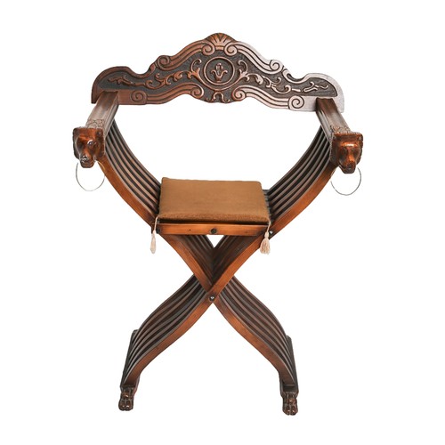 84 - Reproduction Savonarola-Type Folding Chair.