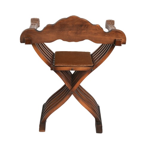 84 - Reproduction Savonarola-Type Folding Chair.