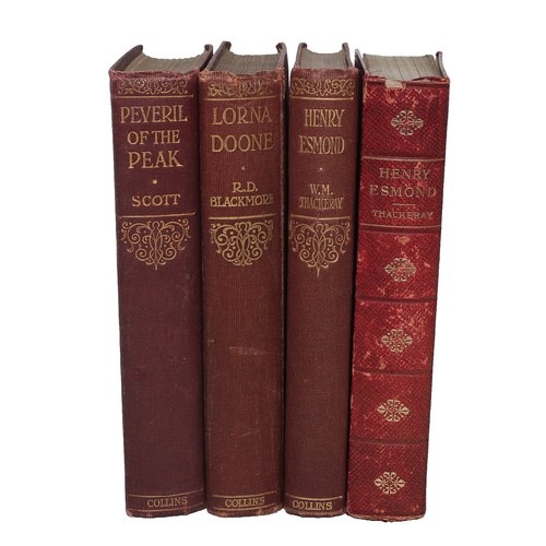 69 - Collection of 4 Vintage Hardback Books including:
Peveril of the Peak - Sir Walter Scott. Illustrate... 