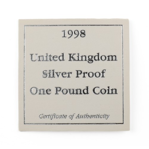 13 - Elizabeth II Silver Proof One Pound Coin. 1998. (S4334) FDC.