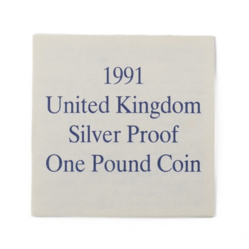 14 - Elizabeth II Silver Proof One Pound Coin. 1991. (S4332) FDC.