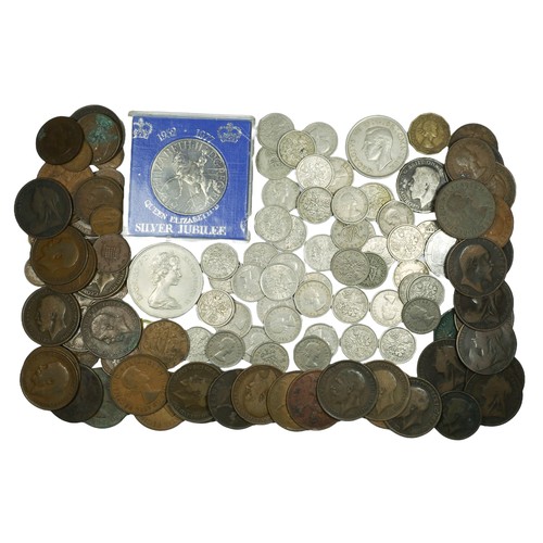 19 - Collection of Approx. 117 Coins, mainly sixpences and old penny's. Collection breaks down approximat... 