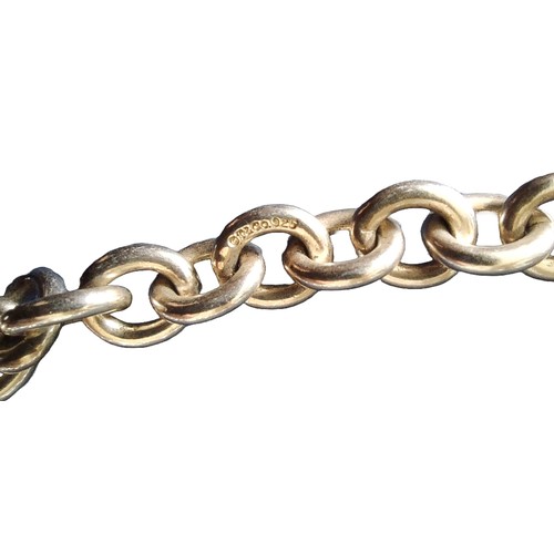 119 - Silver Chain Stamped T&Co on Link. Approx. 20cm long from closed clasp and approx. 52g in weight.