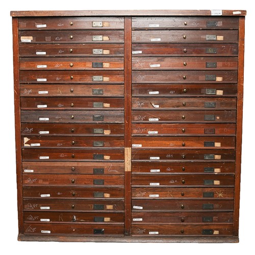 13 - An Early 20th Century Oak and Stained Beech Collector's Cabinet from the Bonhams 2011 Natural Histor... 