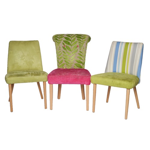 15 - Designers Guild Furniture - Three Upholstered Chairs. Collection only.