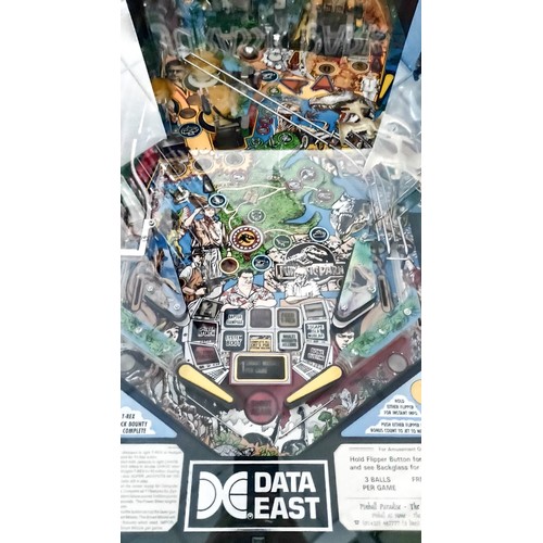 1 - Data East Jurassic Park Pinball Machine. Untested. Collection Only.