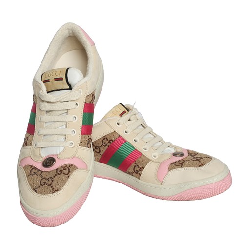 64 - Gucci Trainers. Size 40. Pre-loved, used condition but lots of life still in them.